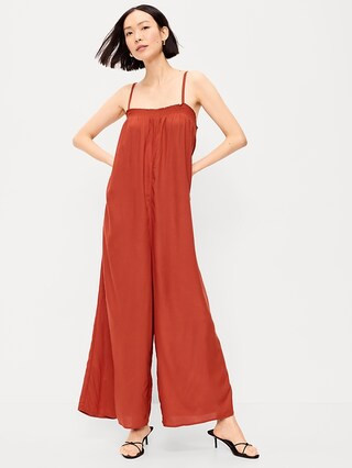 Airy Smocked-Top Jumpsuit | Old Navy (US)