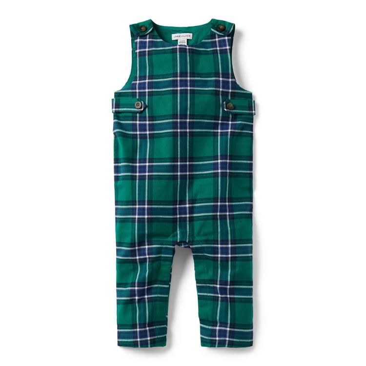 Baby Plaid Twill Overall | Janie and Jack