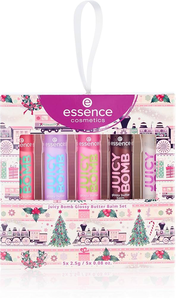 essence Juicy Butter Balm Holiday Gift Set | 5 Vegan & Cruelty-Free Lip Balms | Stocking Stuffer ... | Amazon (US)