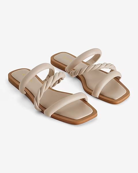 Twisted Rope Flat Sandals | Express
