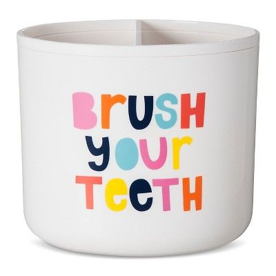Brush Your Teeth Toothbrush Holder White - Pillowfort™ | Target
