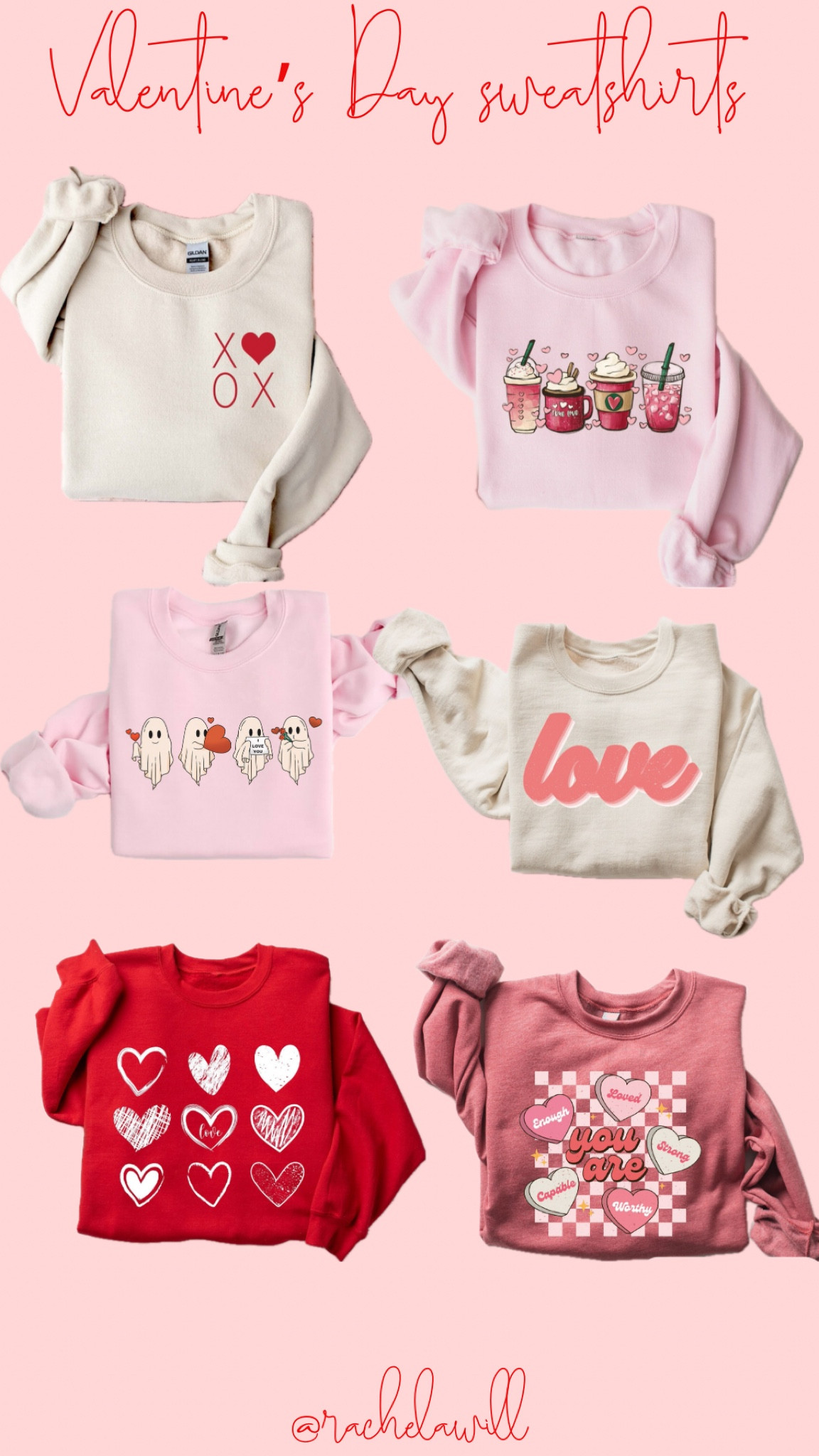 The cutest sweatshirts for Valentine’s Day ❣️

These are perfect and are always a good price! 💌 

#valentines #valentinesday #valentinesoutfits #february 

#LTKsalealert #LTKfindsunder50 #LTKSeasonal
