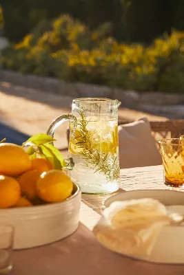 Engraved Floral Pitcher | Anthropologie (US)