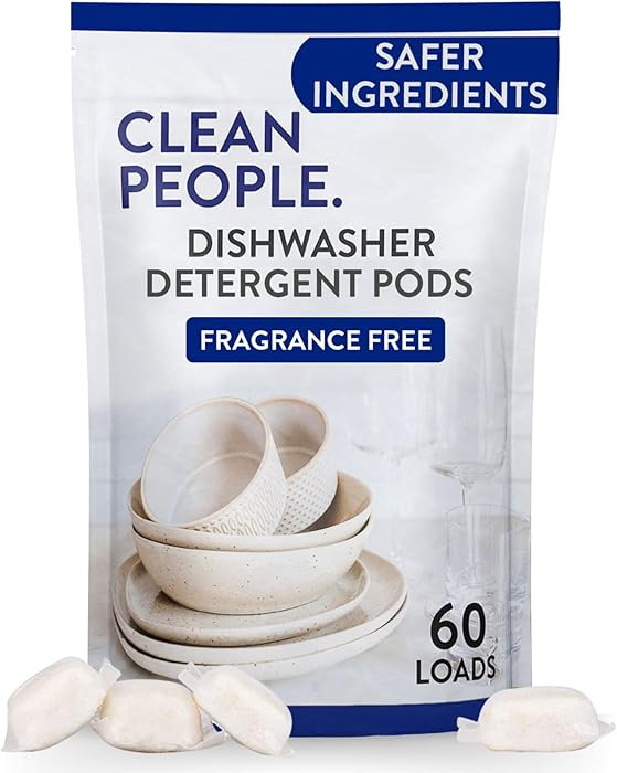 The Clean People Dishwasher Pods - Cuts Grease & Rinses Sparkling Clean - Residue-Free - Phosphat... | Amazon (US)