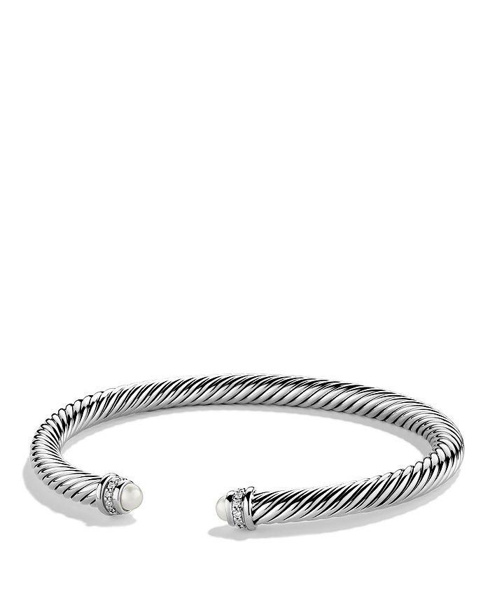 David Yurman Cable Classics Bracelet with Pearls & Diamonds David Yurman -  Women -  Bracelets - ... | Bloomingdale's (US)