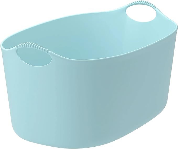 Ikea Durable / Comfy Flexi Laundry Basket In / Out Door - Blue 35 L (9 Gallon) (Plastic) | Amazon (US)
