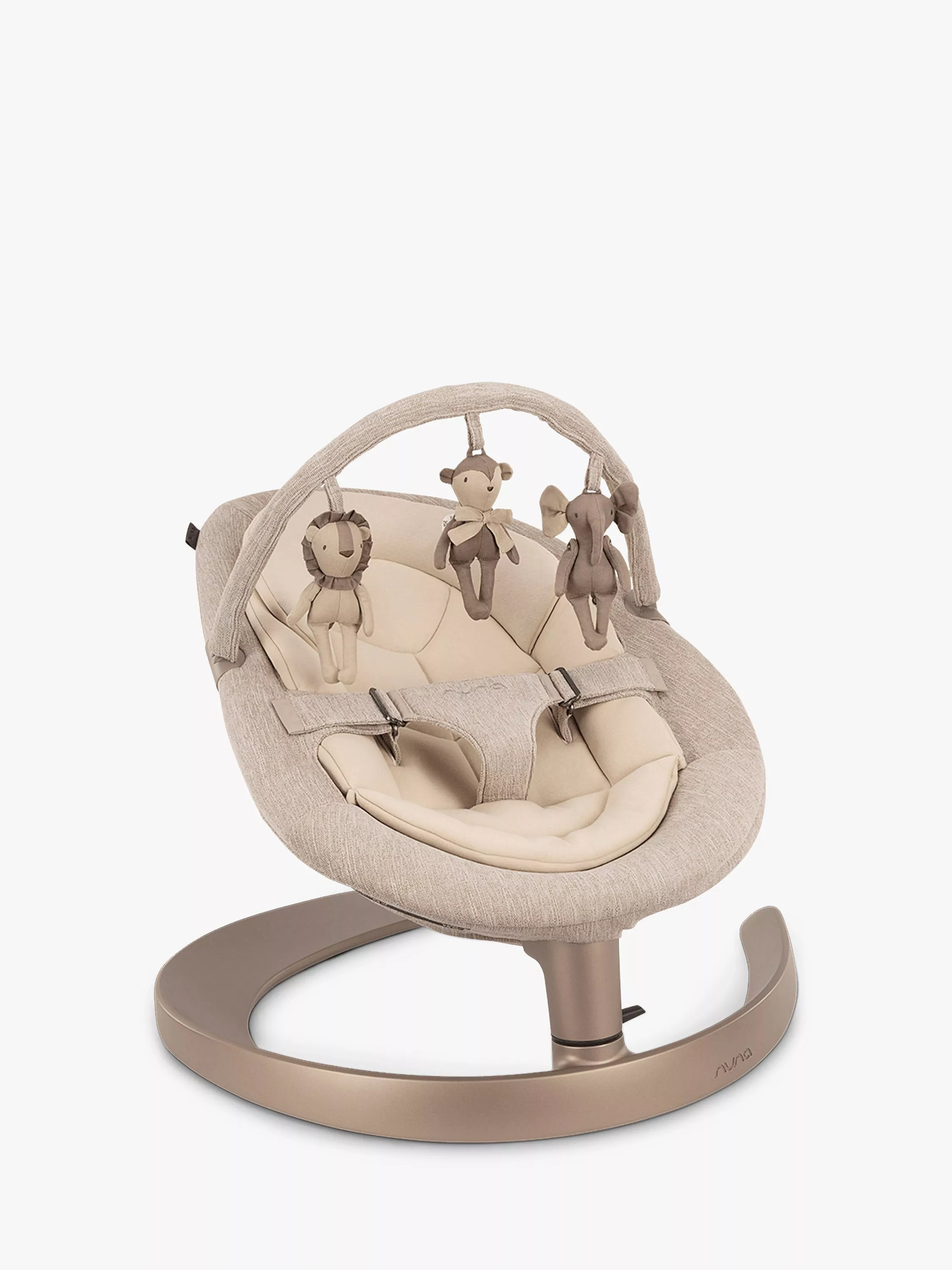 NunaLeaf Grow Baby Bouncer, Sand | John Lewis (UK)