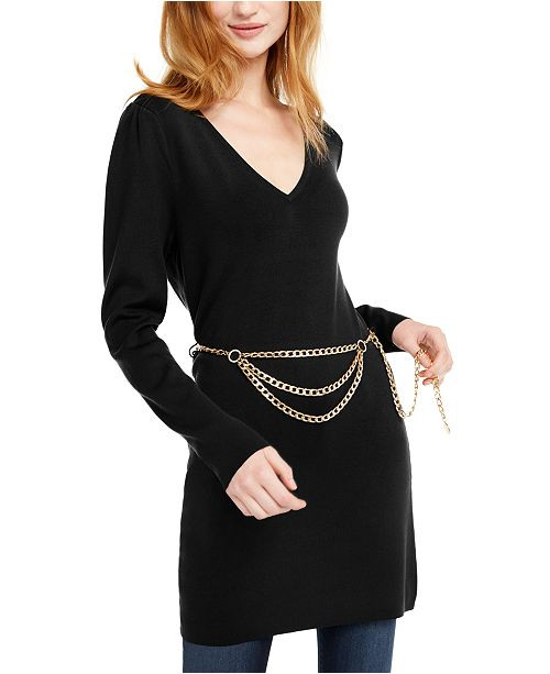 INC Petite Chain-Belt Sweater Tunic, Created For Macy's | Macys (US)