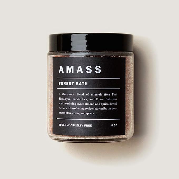 AMASS | Natural Mineral Botanic Bath Salts for Soaking - Forest Bath Scent (8oz) Soothing, Relaxi... | Amazon (US)