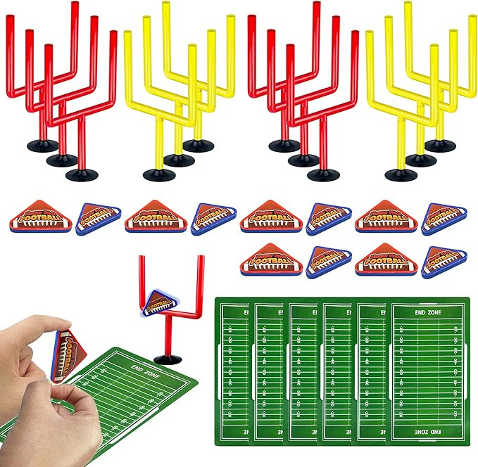 30 PCS Colors Mini Flick Football Games Mini Table Top Sports Games with Foam Footballs Goal Post... | Amazon (US)