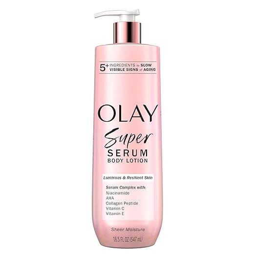 Olay Super Serum Hand & Body Lotion for Dry Skin, 24hr Long Lasting Hydration, 5+ Ingredient Seru... | Amazon (US)