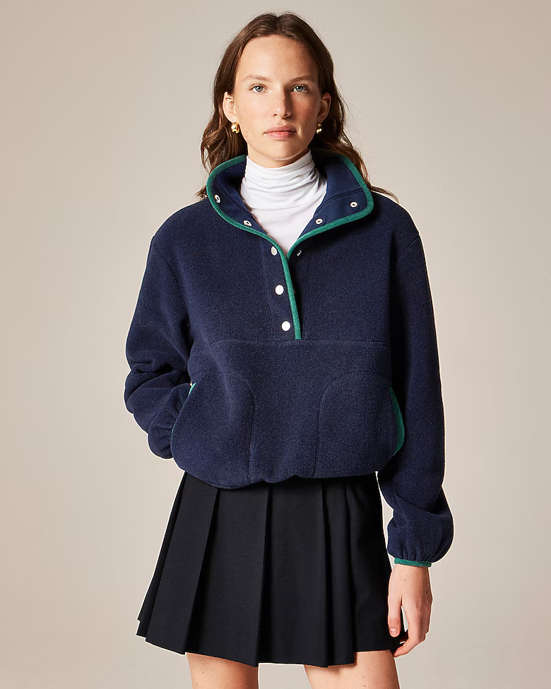 Warm-up fleece pullover | J. Crew US