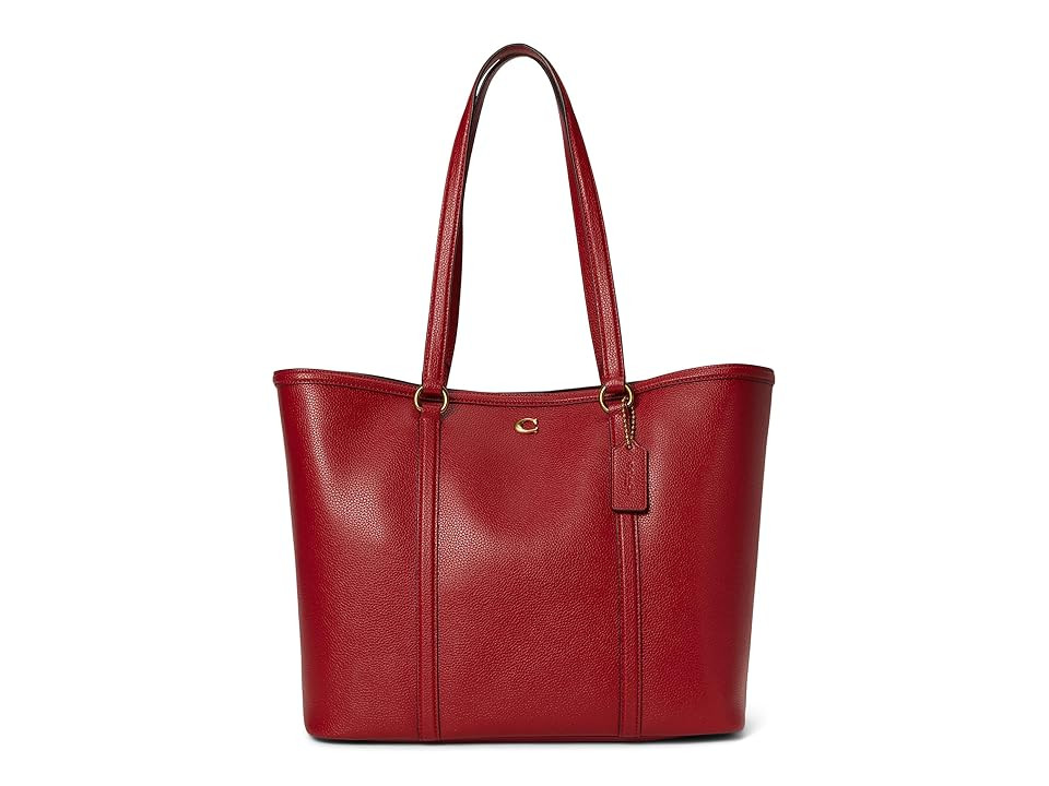 COACH Legacy Tote Tote Handbags Ruby, Leather/Polyester | Zappos