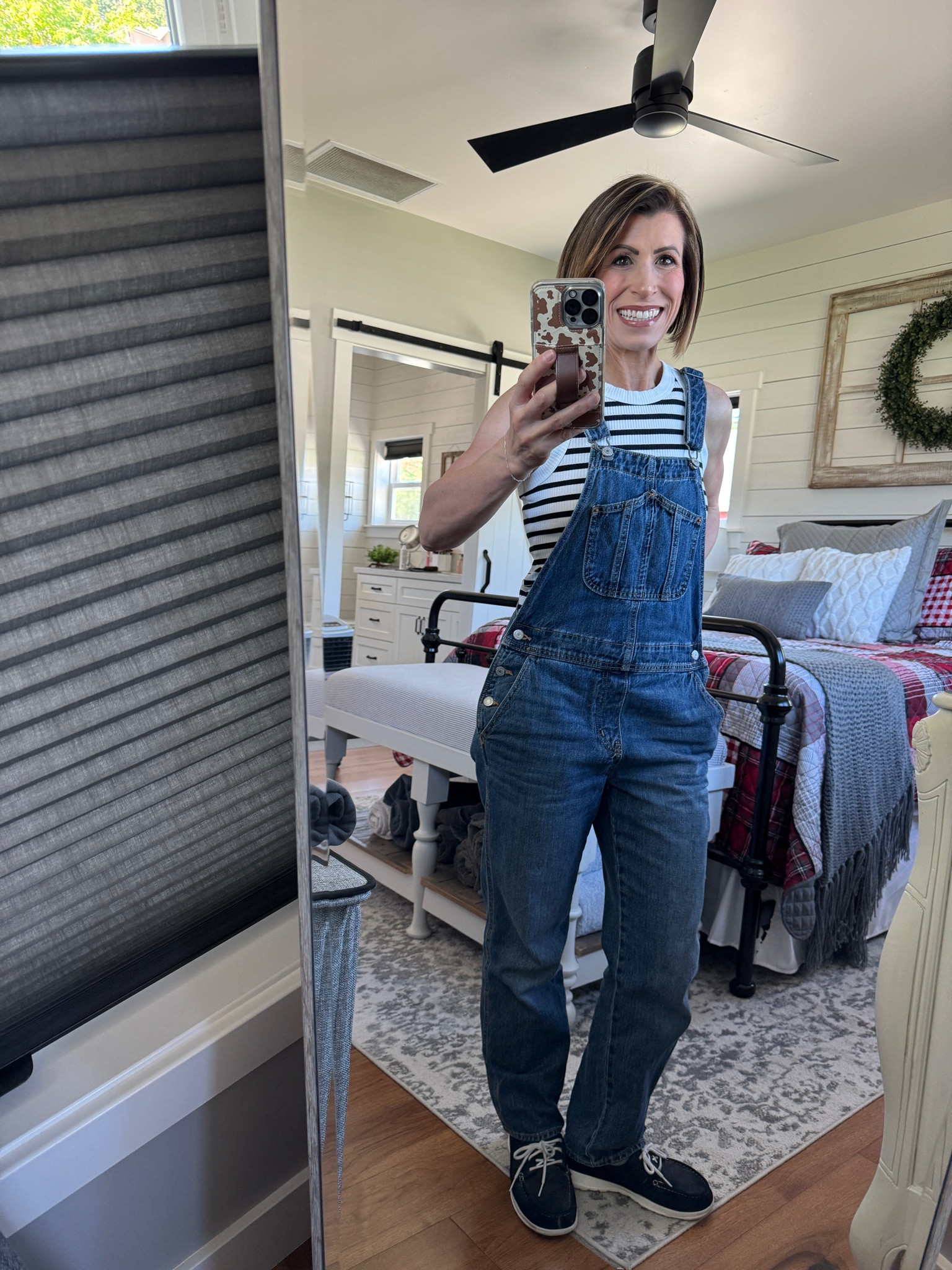 Love these overalls - fit true to size - I’m a size 4’for reference. These tops are a staple in my summer wardrobe - they are so flattering 

#LTKworkwear #LTKstyletip #LTKfindsunder100