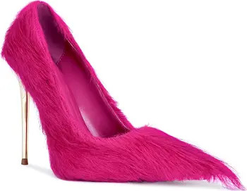 Romee Faux Fur Pointed Toe Pump (Women) | Nordstrom
