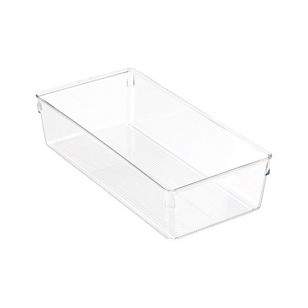 iDESIGN Linus Large Bin Clear | The Container Store