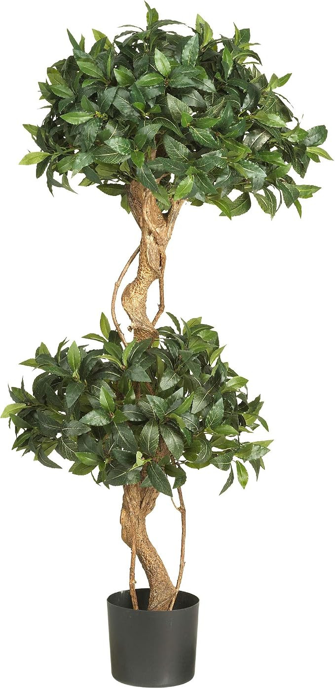 Nearly Natural 4ft. Sweet Bay Double Ball Topiary Silk Tree | Amazon (US)
