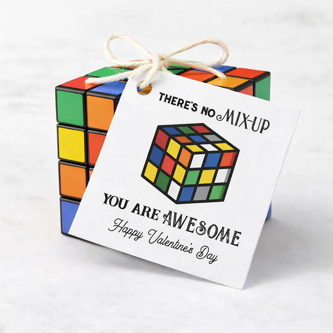 Puzzle Cube Valentine Favor Tags | Zazzle | Zazzle