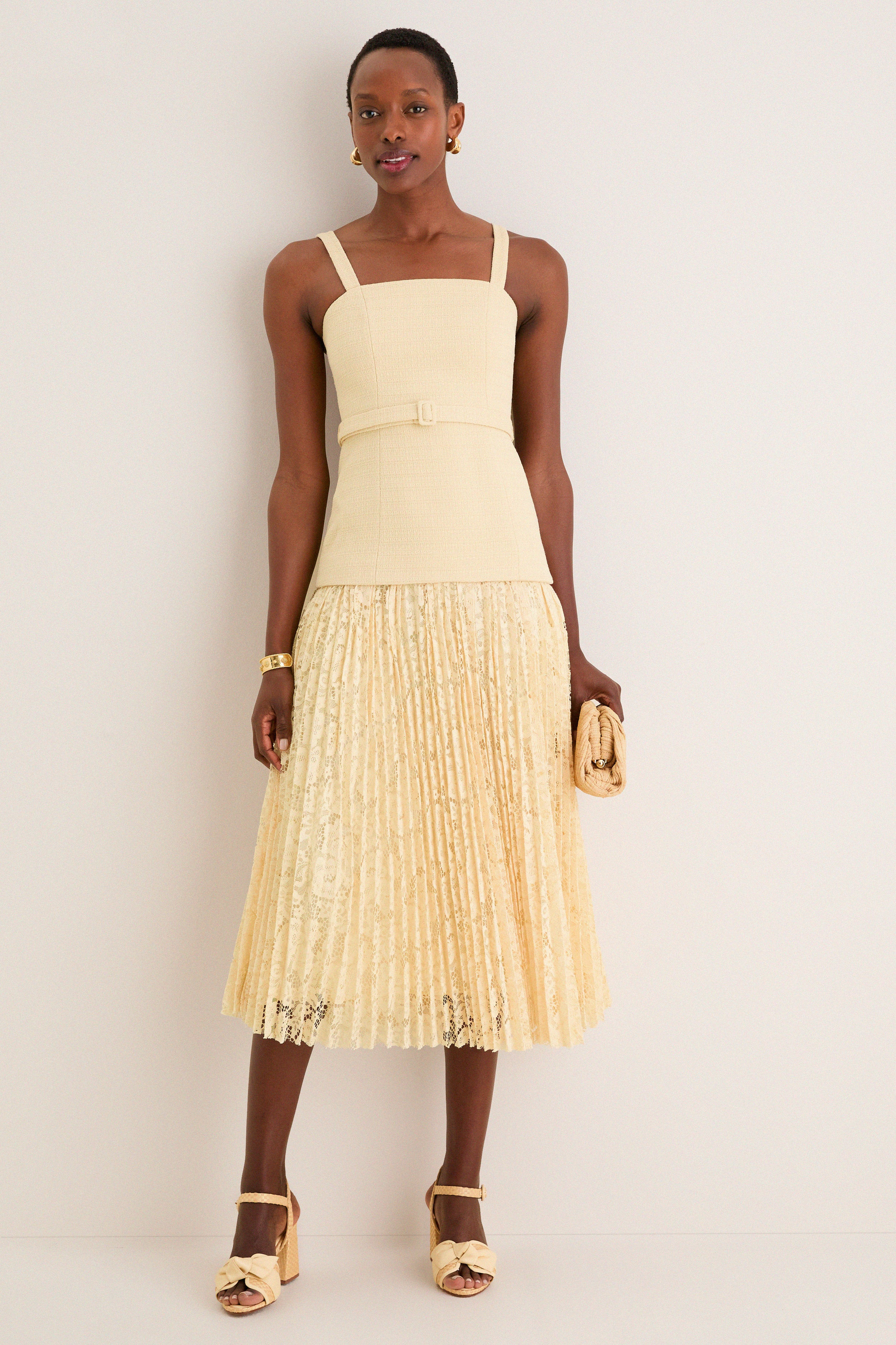 Yellow Caitlin Midi Dress | Tuckernuck (US)
