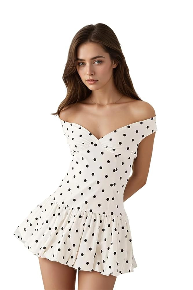 Off The Shoulder Homecoming Dresses Bubble Satin Bodycon Short Graduation Dress for Teens | Amazon (US)