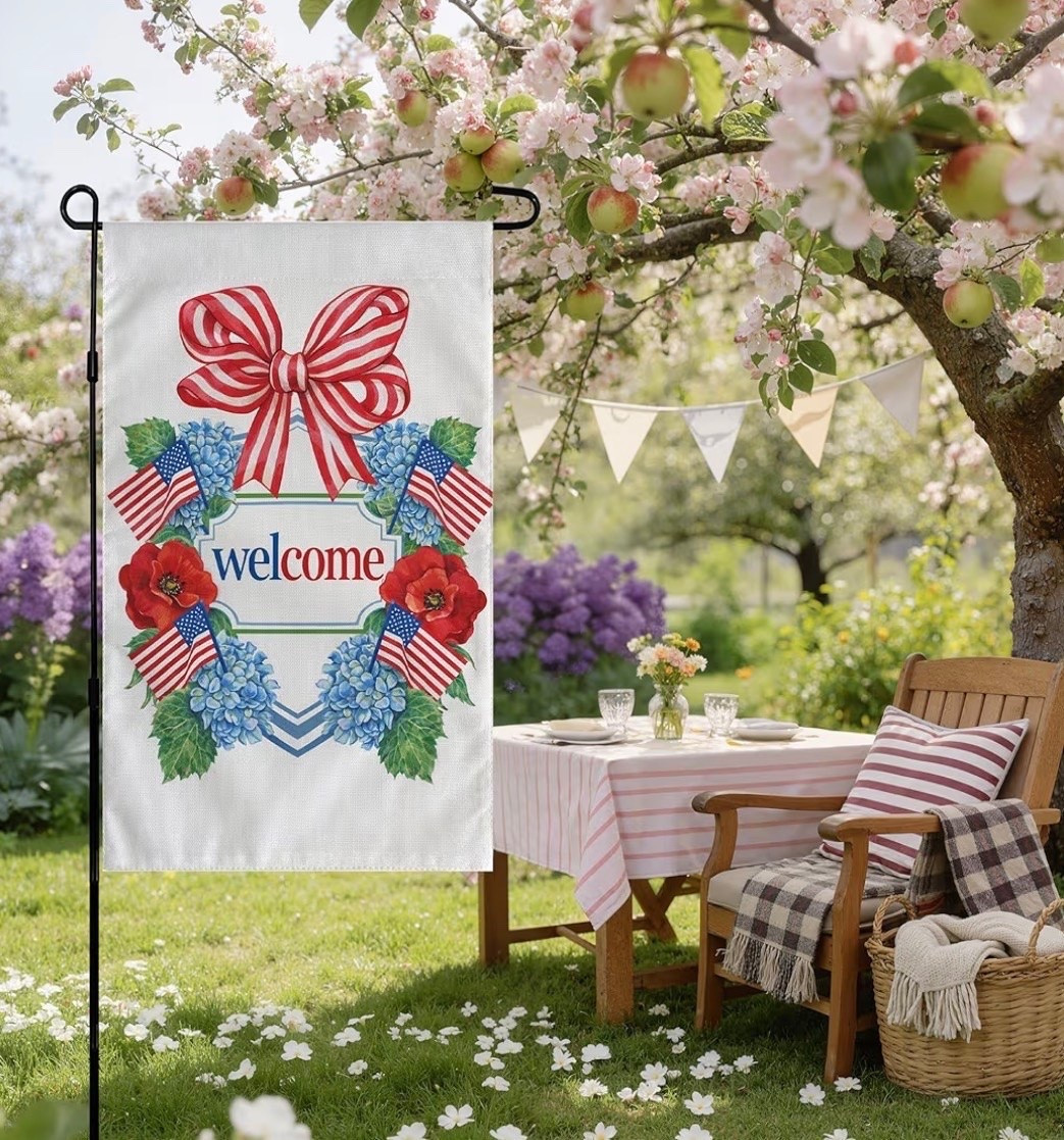 On Sale under $4 for this adorable Patriotic Garden Flag - just ordered! With Prime it will deliver before July 4th! 

Now I don’t feel bad for never finding mine or waiting this close to the holiday to order one 

Fourth of July. America 250. Home Decor. Coquette. Grandmillenial

#LTKHome #LTKSaleAlert #LTKSeasonal