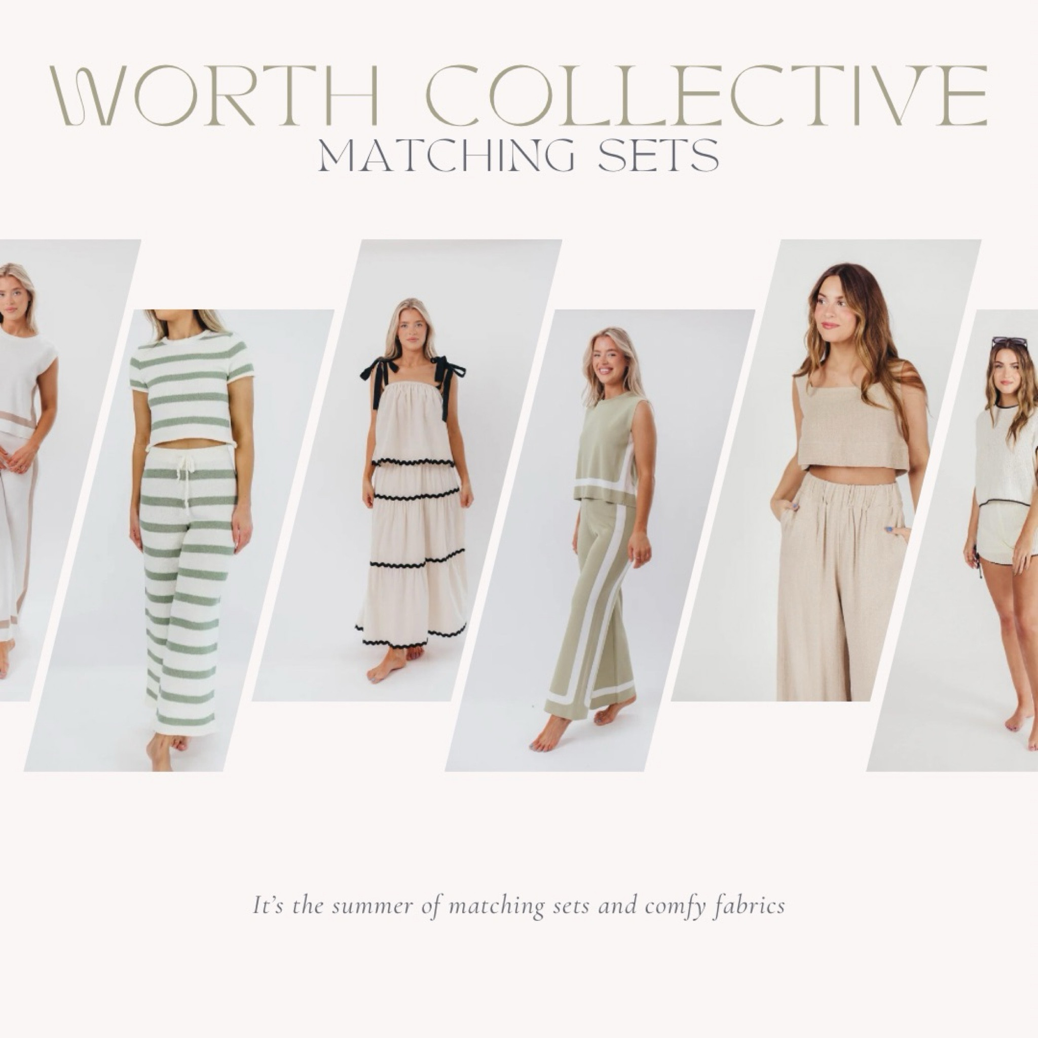 Matching sets are IN and now is the time to hop on the train because there are so many great neutral options perfect for summer time. Worth Collective is a Texas-based Christian small business and I couldn’t recommend them more. Beautiful pieces and on-trend, yet timeless, styles. Streamline getting ready with these amazing, yet comfy, matching sets  

#LTKSaleAlert #LTKStyleTip #LTKSeasonal