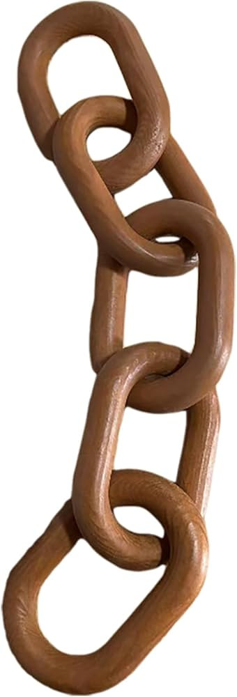 Wood Chain Link Decor,5-Link Wood Chain Link Aesthetic Room Decor & Boho Decor for Living Room Fa... | Amazon (US)