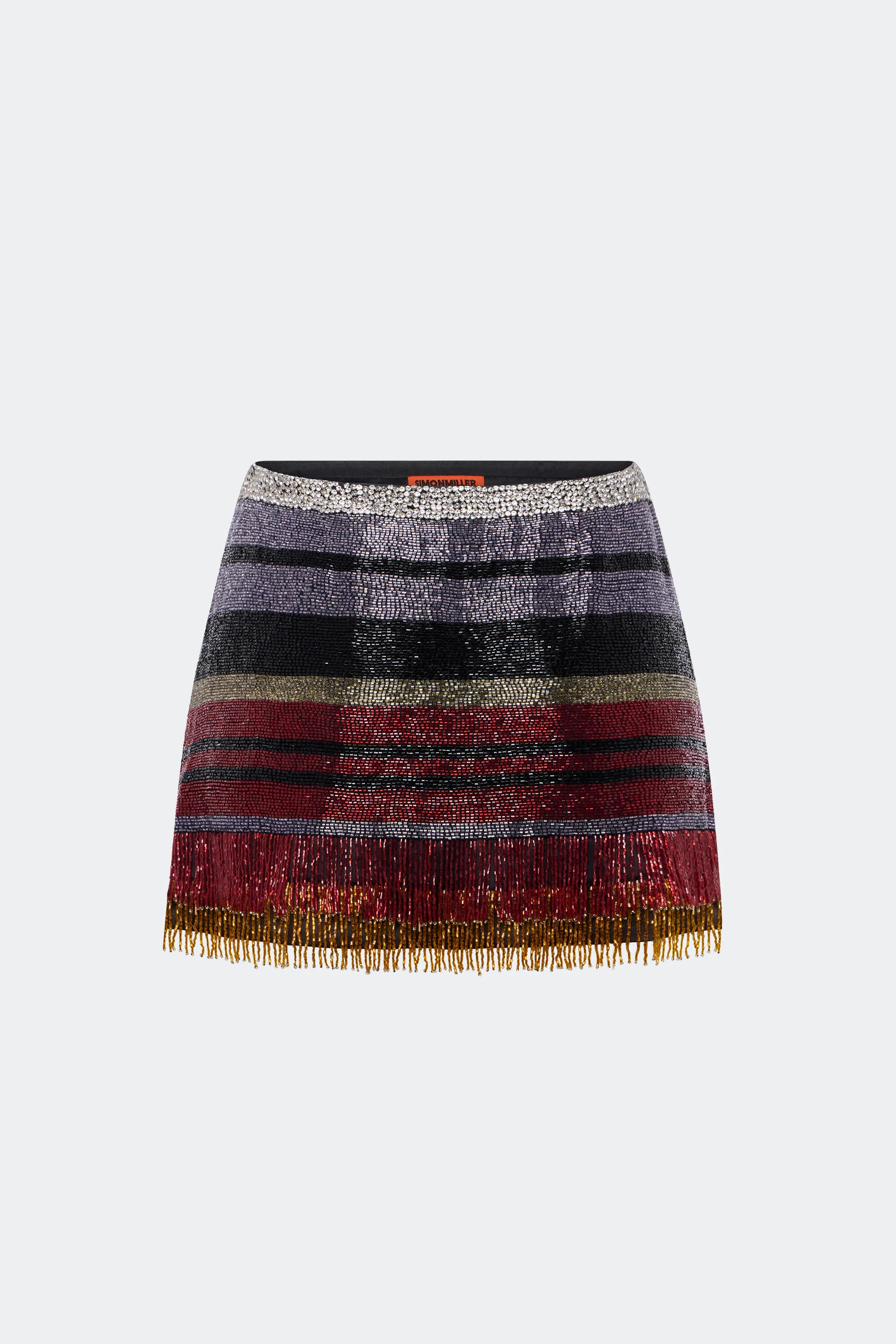 Inessa Crystal Beaded Skirt In Jewel Multi | Simon Miller
