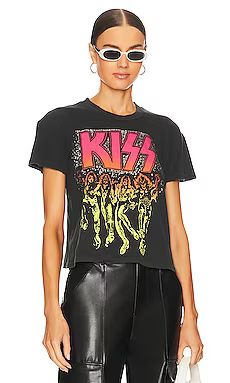 Madeworn Kiss Cropped Tee in Coal from Revolve.com | Revolve Clothing (Global)