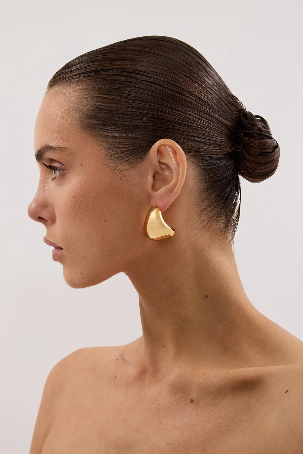 ANNA ROSSI THE ARCH EARRING GOLD | DISSH