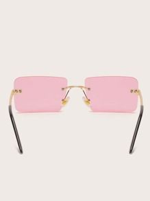 Square Rimless Sunglasses | SHEIN