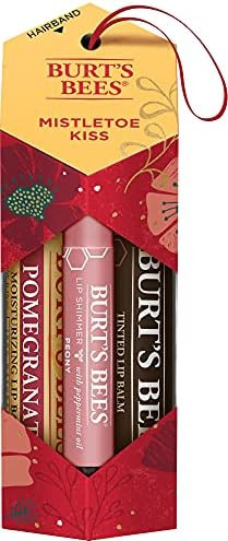 Burt’s Bees Holiday Gift, 3 Lip Care Stocking Stuffer Products, Misteltoe Kiss Set - Pomegranat... | Amazon (US)