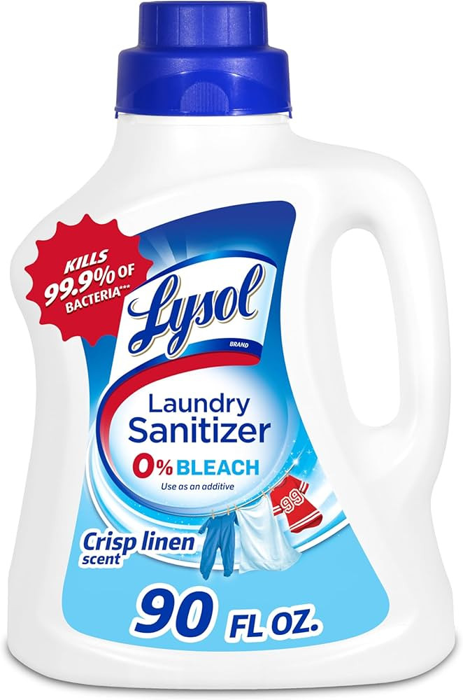 Lysol Disinfectant Laundry Sanitizer & Scent Booster, Laundry Detergent Additive, Color Safe Blea... | Amazon (US)