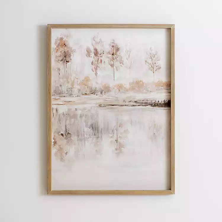 New! Fall Tree Shadows I Framed Canvas Art Print | Kirkland's Home