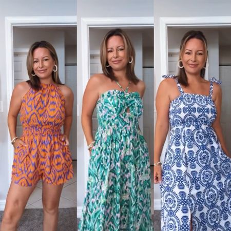 These patterns are everything!🤩🤩 use code ilda15 for 15% off $65+

Summer fashion, spring fashion, summer outfit, spring outfit, resort wear, vacation outfit, romper, summer dress, cupshe, affordable fashion 

#LTKSaleAlert #LTKFindsUnder50 #LTKStyleTip