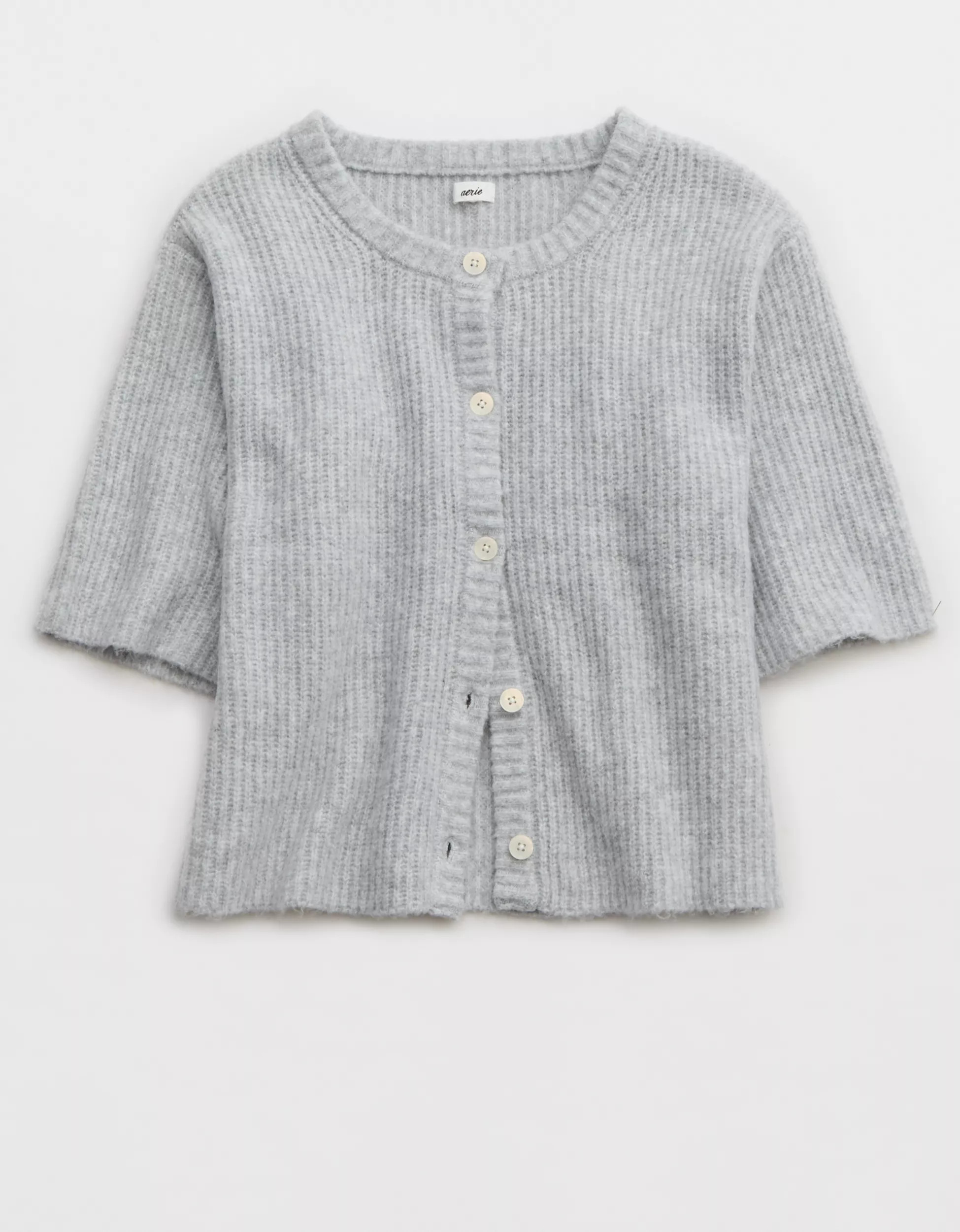 Aerie unREAL Short Sleeve Cardigan | Aerie