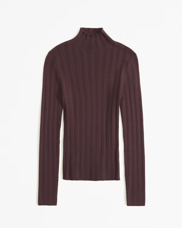 Slim Rib Turtleneck Sweater | Abercrombie & Fitch (US)