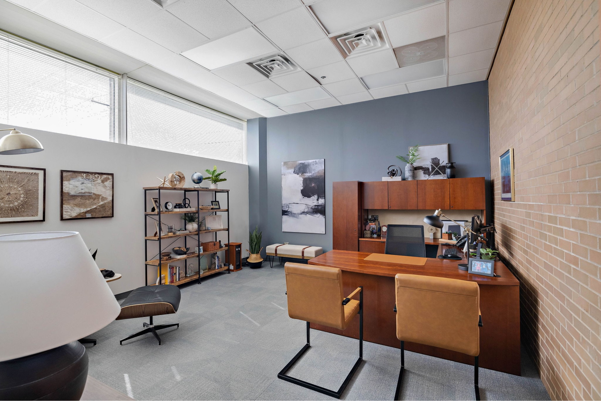 bookshelf, books, chairs, lamp, artwork, bench

#LTKstyletip