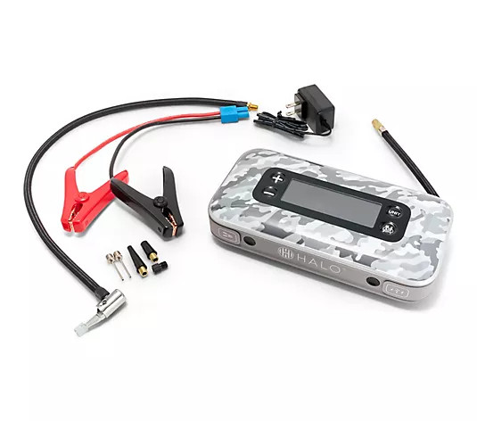 Make Your Selection: HALO Bolt Air+ Jump Starter, Air Compressor, and Charger w/ Floodlight | QVC