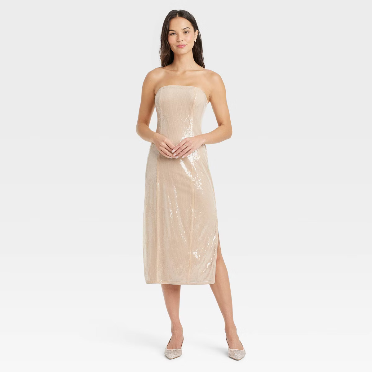 Women's Sequin Midi Tube Dress - A New Day™ | Target