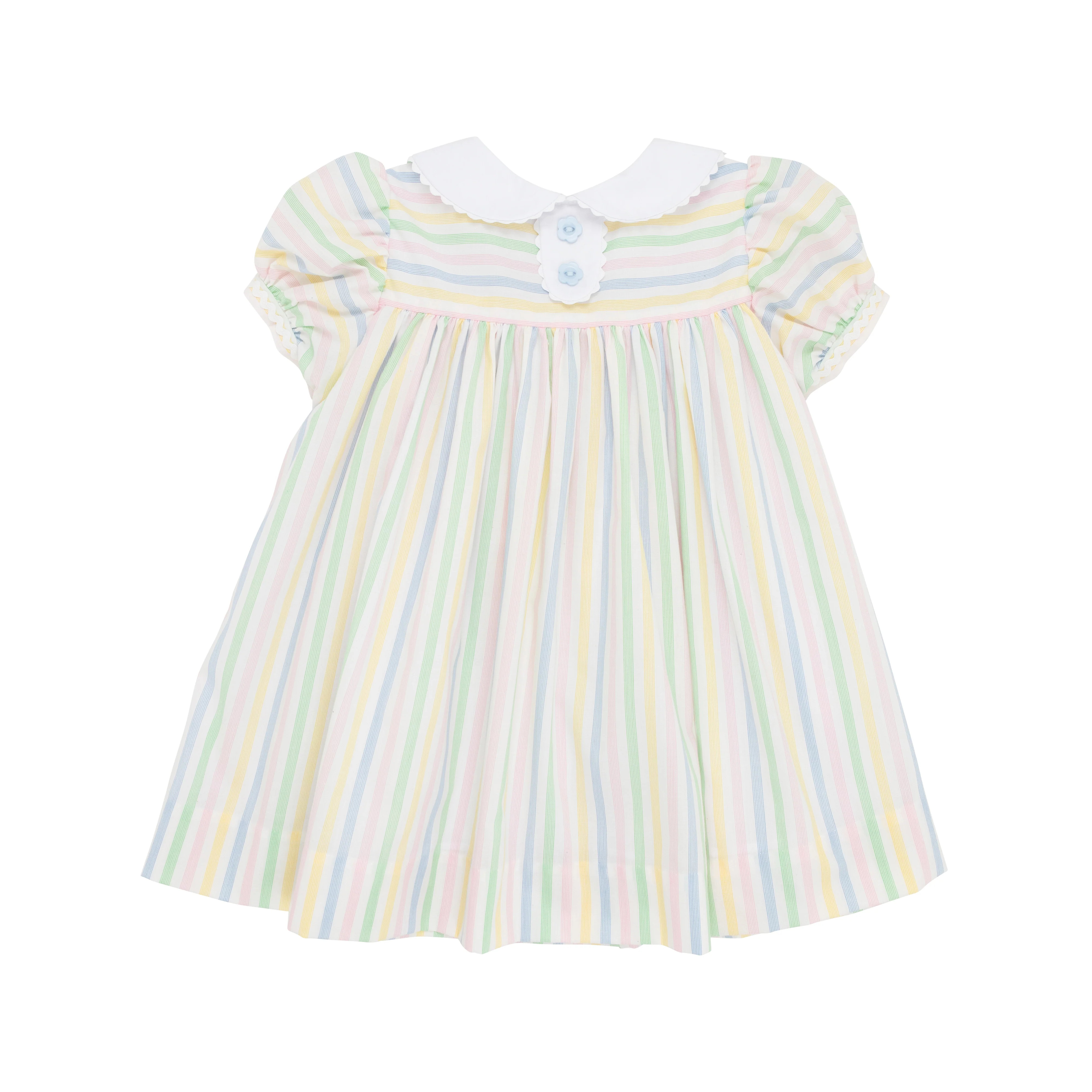 Mary Dal Dress - South Carolina Stripe with Worth Avenue White | The Beaufort Bonnet Company