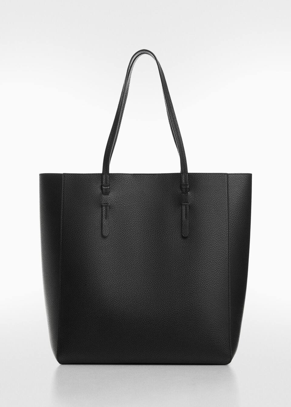 Leather-effect shopper bag -  Women | Mango United Kingdom | MANGO (UK)
