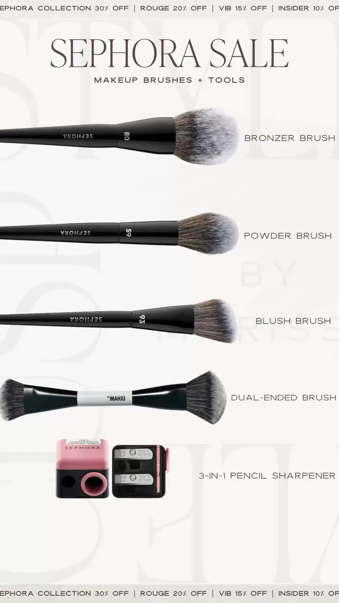 Time to refresh your brush set 🤍
Sephora's biggest savings event of the season is here - enjoy 10-30% off makeup tools + brushes (4/10-4/20). Use code SPRINGSALE at checkout!

Sephora Sale, Sephora Savings Event, Sephora Collection, Makeup Brushes, Brush Set, Makeup Tools, Beauty Tools, Sephora Haul, Beauty Deals, Beginner Makeup, 

#LTKBeauty #LTKSaleAlert
