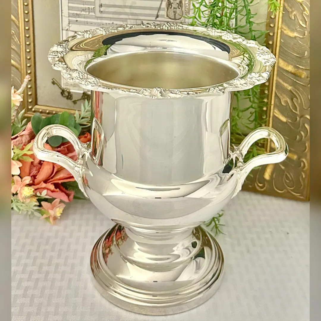 Champagne Bucket Silver Plated W&S Blackington / Vintage Silver Plated Ice Bucket / Silverplated ... | Etsy (US)