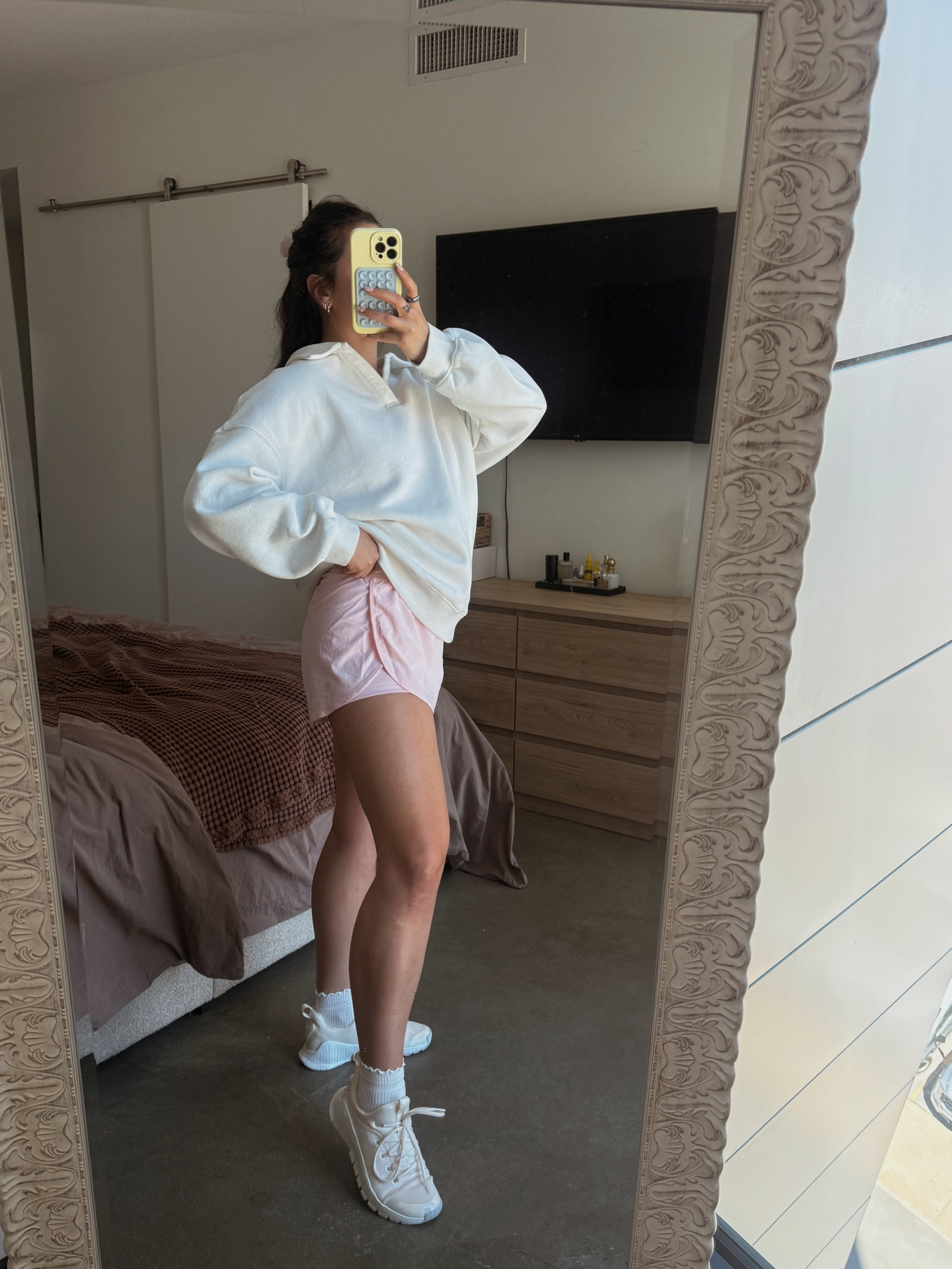Casual spring outfit, workout outfit, pink athletic shorts

#LTKSeasonal #LTKActive #LTKootd