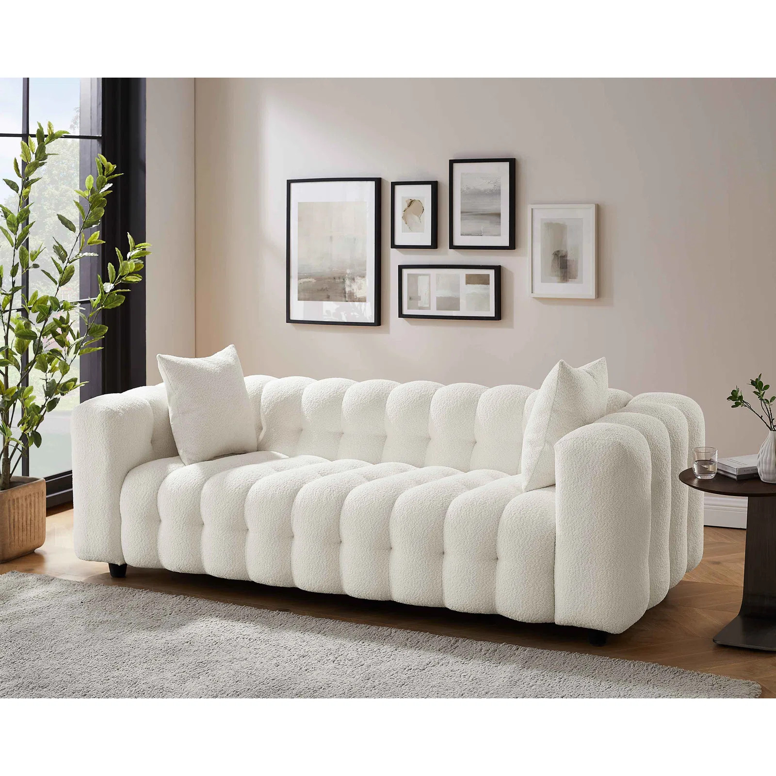 Lavance MINIMORE Modern 89.4'' Square Arms Chesterfield Sofa | Wayfair North America