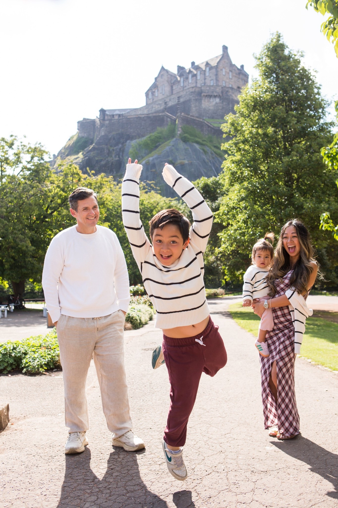 Family photo shoot outfit idea! This was in Edinburgh, Scotland. Matching sweaters  

#LTKTravel #LTKFamily #LTKKids