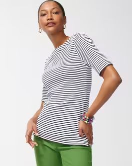 Pima Everyday Stripe Tee | Chico's