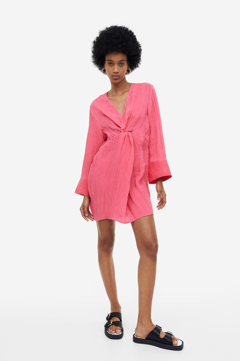 Textured-weave Knot-detail Dress | H&M (US + CA)