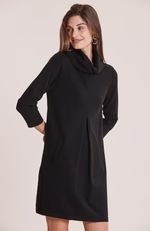Kim Cotton Cashmere Dress - Black | tyler boe